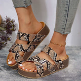 Crisscross Open Toe Platform Sandals - Trendsi - Flyclothing LLC