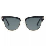 Classic Clubmaster Style Sunglasses with Gold Accents - Trendsi - Flyclothing LLC