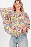 SAGE + FIG Button Down Floral Shirt - Trendsi