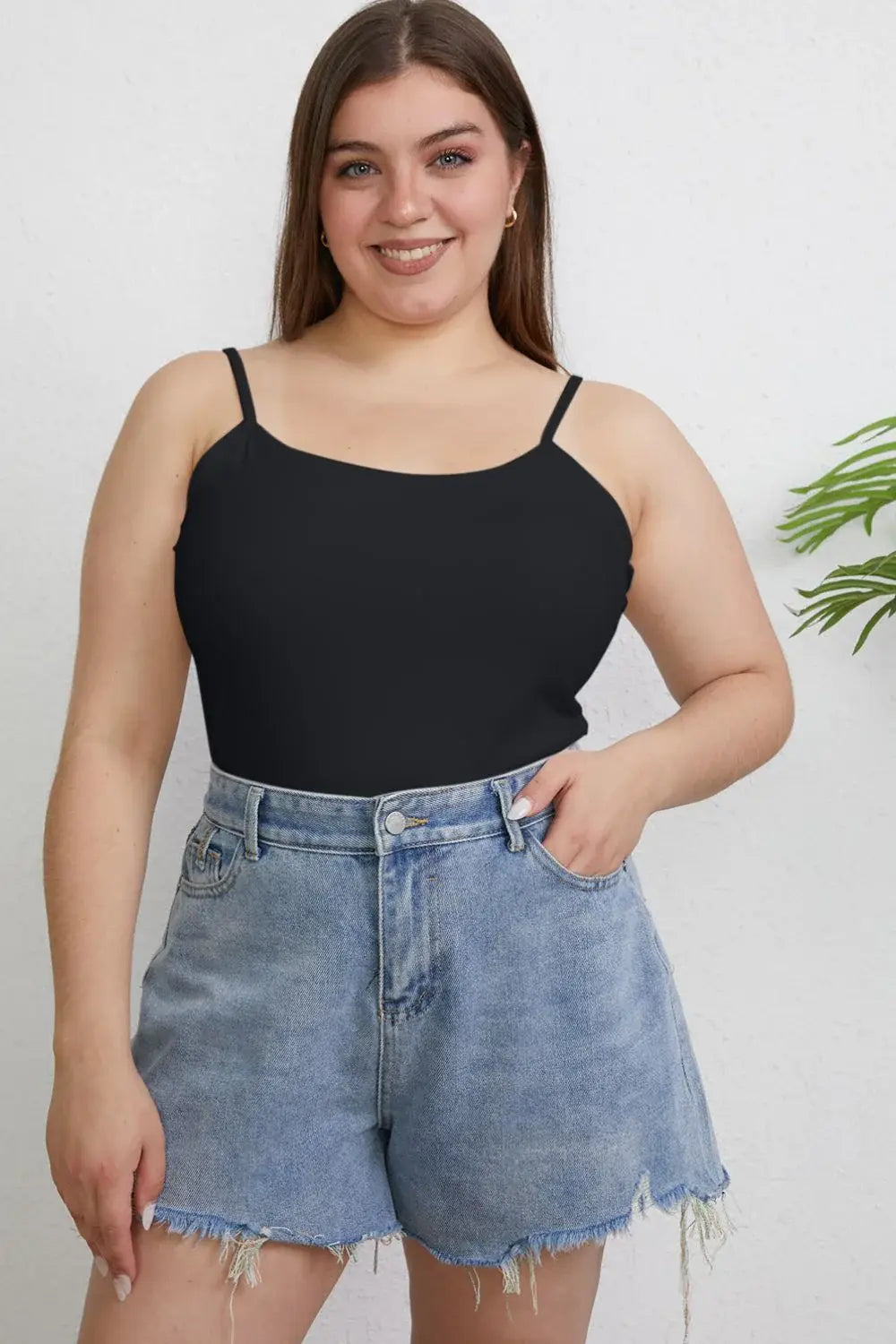 Basic Bae Full Size Round Neck Slim Cami - ShopBasicbae - Flyclothing LLC