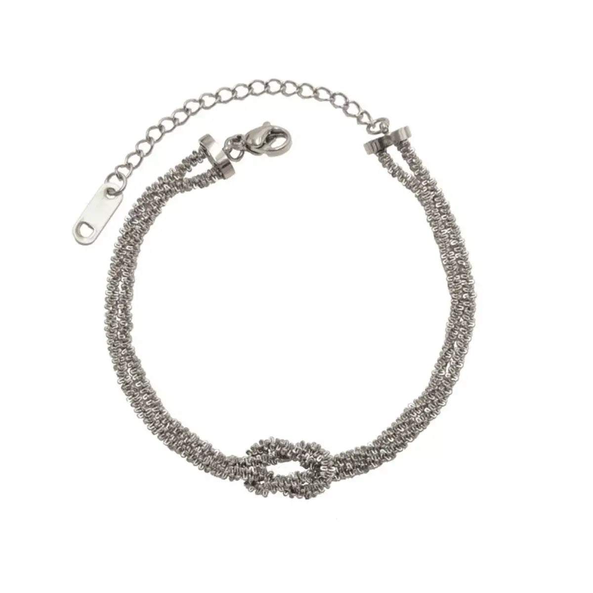 Stainless Steel Twisted Chain Bracelet - Trendsi - Flyclothing LLC