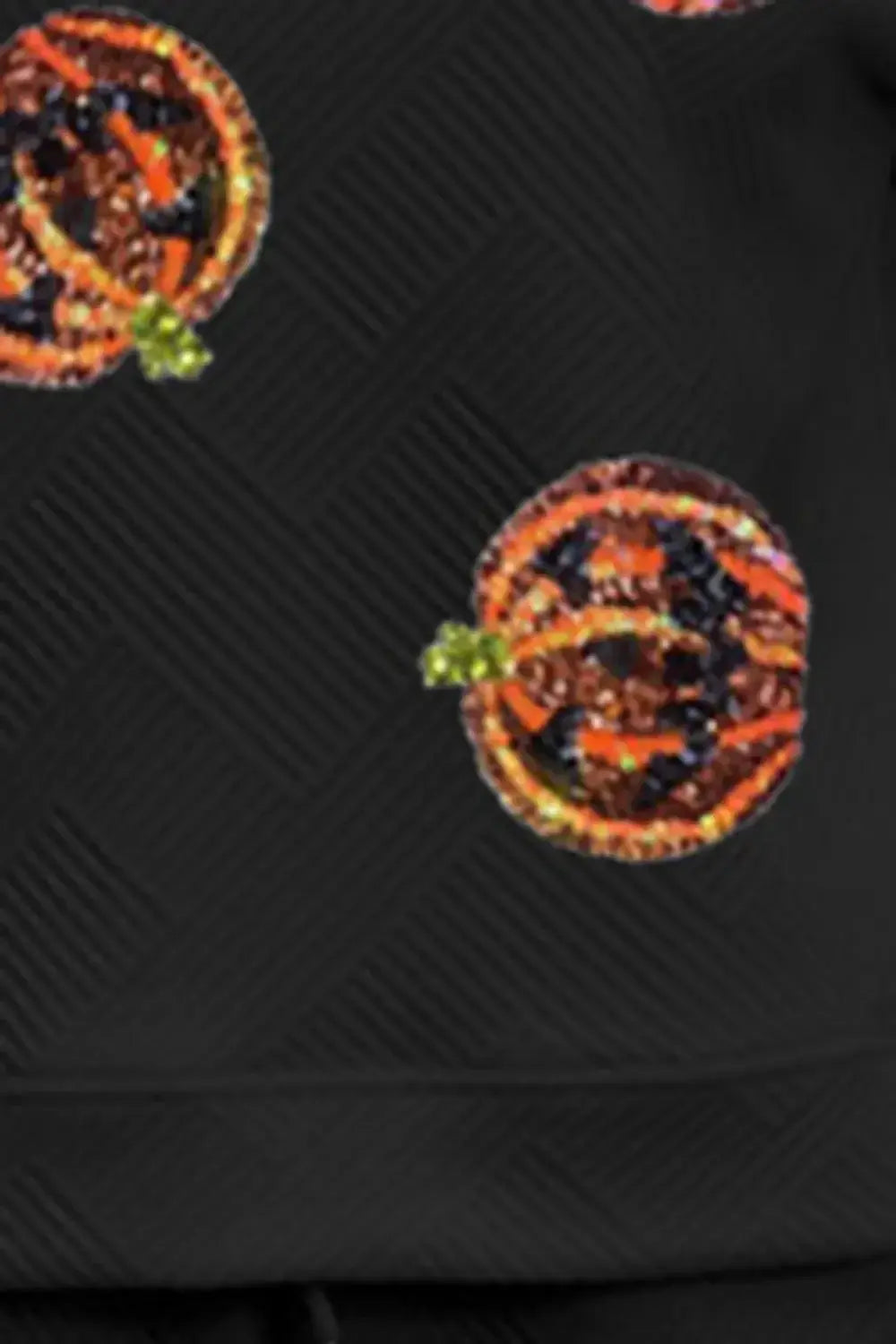 Sequin Patch Pumpkin Top and Pants Set - Trendsi - Flyclothing LLC
