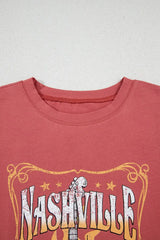 Mineral Nashville Music City Graphic Retro T-Shirt - Trendsi - Flyclothing LLC