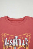 Mineral Nashville Music City Graphic Retro T-Shirt - Trendsi - Flyclothing LLC