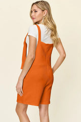 Double Take Full Size Texture Sleeveless Romper - Trendsi - Flyclothing LLC