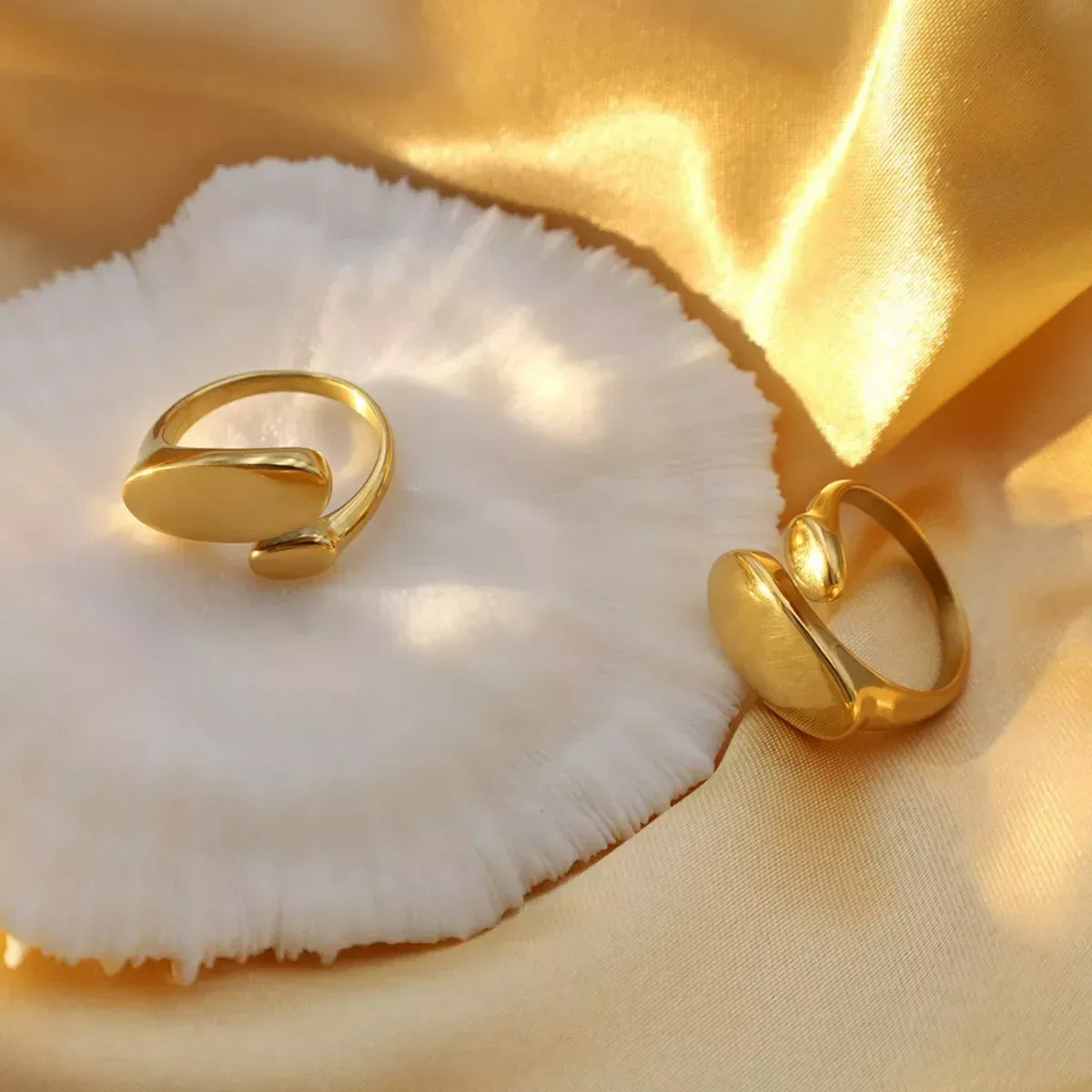 18K Gold-Plated Bypass Ring - Trendsi - Flyclothing LLC