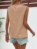 Ruched Round Neck Tank - Trendsi