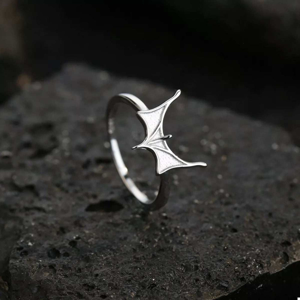 925 Sterling Silver Bat Ring - Trendsi - Flyclothing LLC