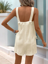 Perfee Texture Sleeveless Romper with Pockets - Trendsi - Flyclothing LLC