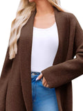 Open Front Longline Coat - Trendsi - Flyclothing LLC