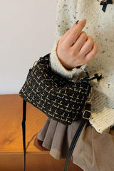 Woven Removable Strap Shoulder Bag - Trendsi - Flyclothing LLC