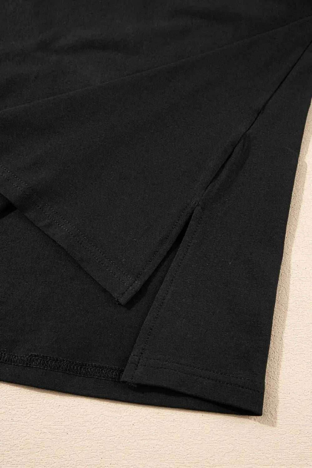 Loose Half Sleeve Hi Low Hem T Shirt - Trendsi - Flyclothing LLC