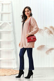Cable-Knit Open Front Long Sleeve Cardigan - Trendsi - Flyclothing LLC