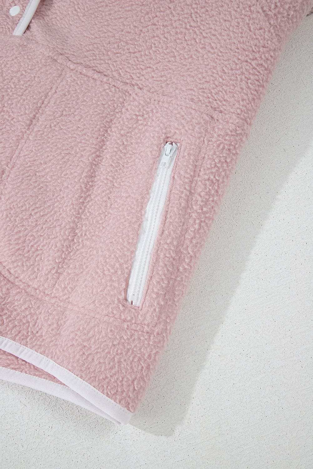 Half Snap Long Sleeve Sweatshirt with Side Slit Pockets - Trendsi - Flyclothing LLC