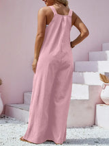 Plus Size Square Neck Wide Leg Overalls - Trendsi - Flyclothing LLC