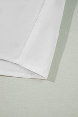 Ribbon Bowtie Collared Neck Flounce Sleeve Shirt - Trendsi - Flyclothing LLC