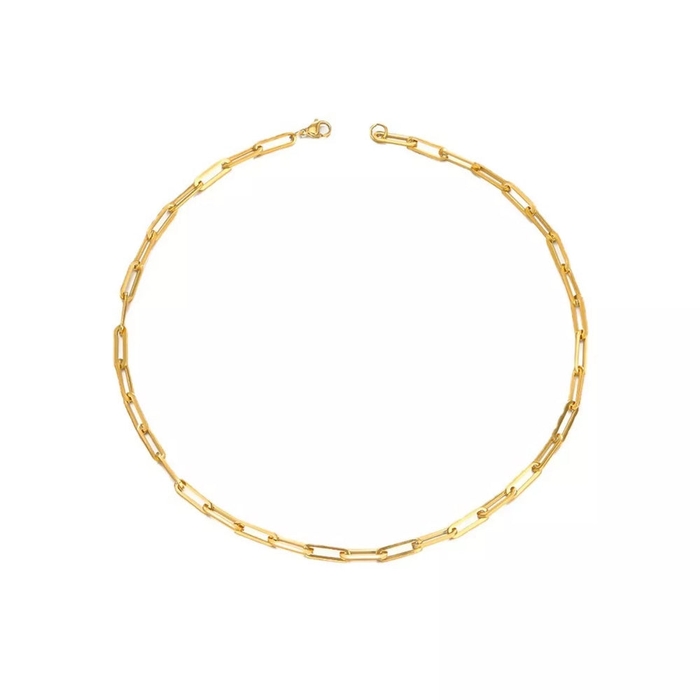 18K Gold-Plated Chain Necklace - Trendsi - Flyclothing LLC