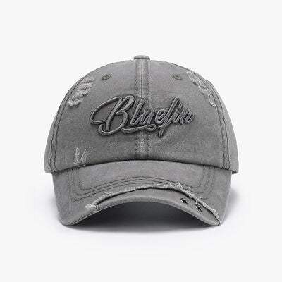 Embroidered Letter Cotton Baseball Cap - Trendsi - Flyclothing LLC
