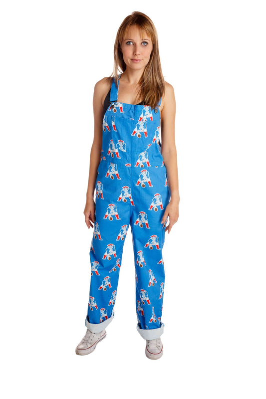The New England Patriots | Ladies Unisex Nfl Overalls - Shinesty