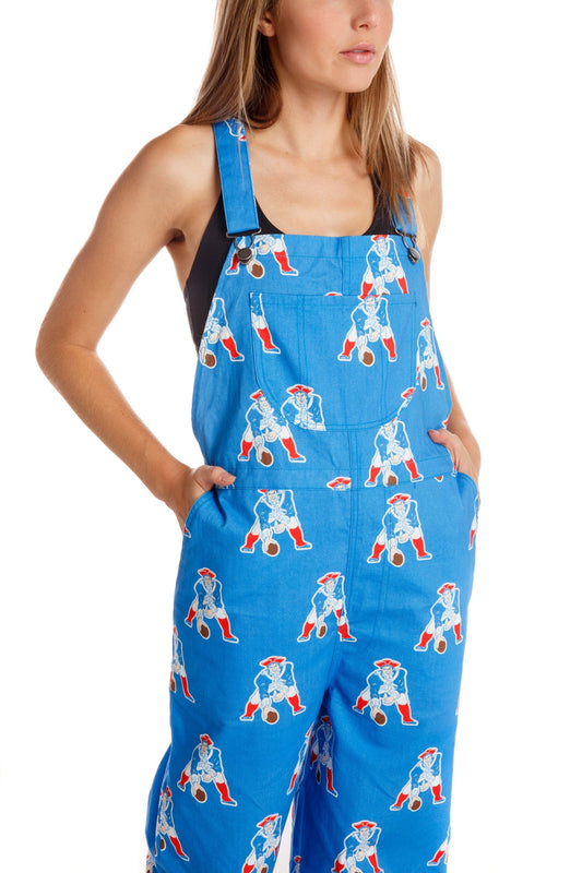 The New England Patriots | Ladies Unisex Nfl Overalls - Shinesty