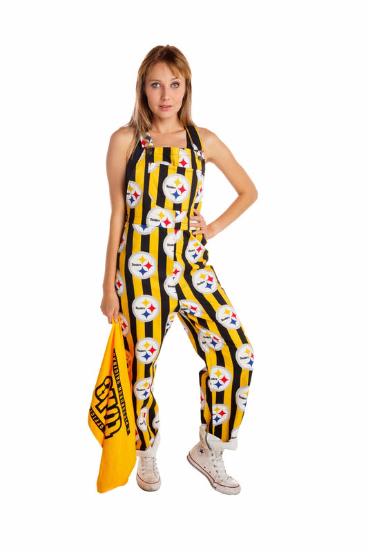 The Pittsburgh Steelers | Ladies Unisex NFL Overalls - Shinesty