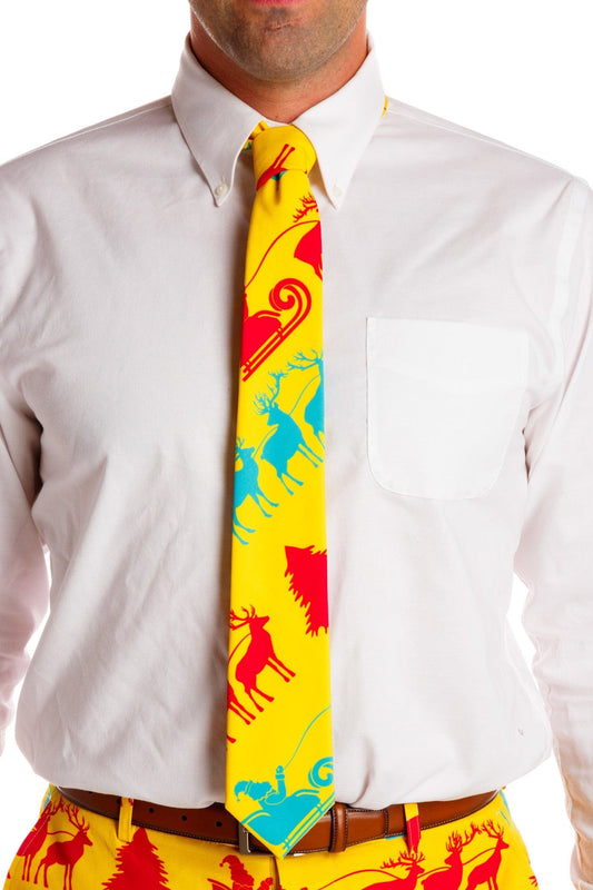 The Mustard Sleighs | Christmas Tie - Shinesty