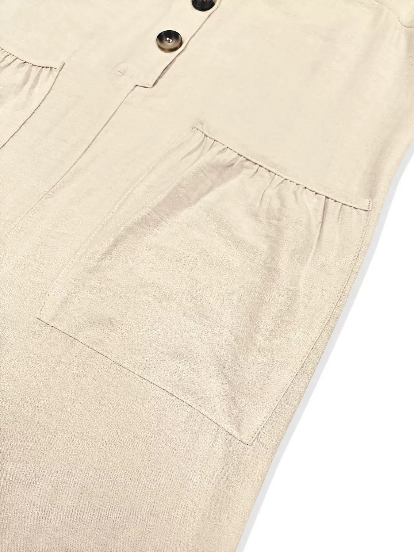 Sleeveless Button Front Wide Leg Jumpsuit - Trendsi - Flyclothing LLC