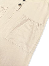 Sleeveless Button Front Wide Leg Jumpsuit - Trendsi - Flyclothing LLC