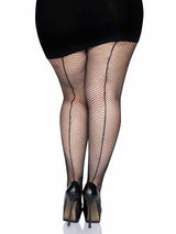 Callie Fishnet Tights with Backseam