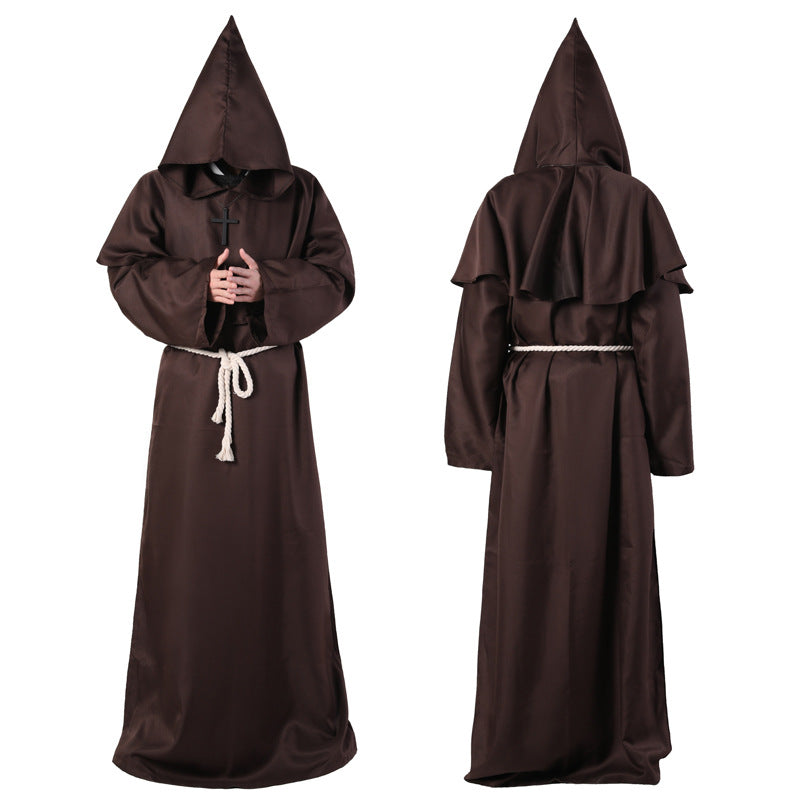 Halloween Costume Medieval Friar Wizard Costume - My Store - Flyclothing LLC