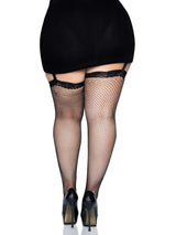 Gwen Fishnet Thigh High Stockings