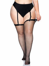 Gwen Fishnet Thigh High Stockings