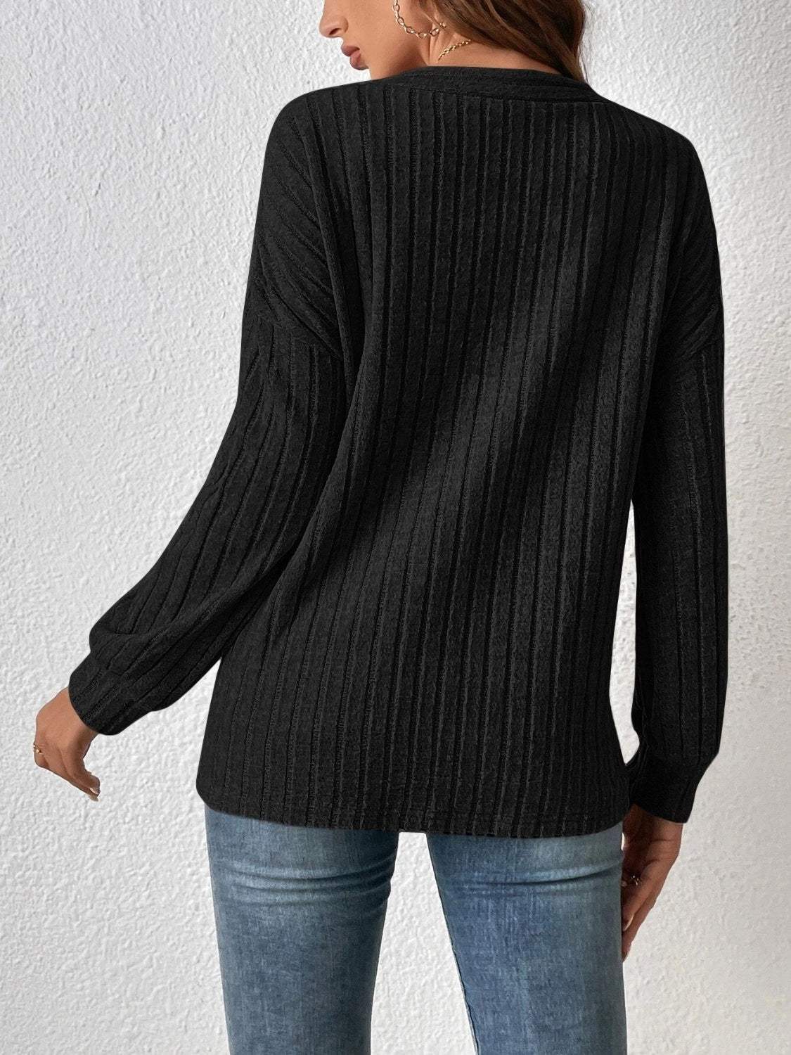Open Front Long Sleeve Cardigan - Trendsi - Flyclothing LLC