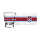 Colorado Rapids 2oz Stripe Shot Glass - Logo Brands - Flyclothing LLC