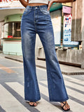 High Rise Bootcut Jeans with Pockets - Trendsi - Flyclothing LLC