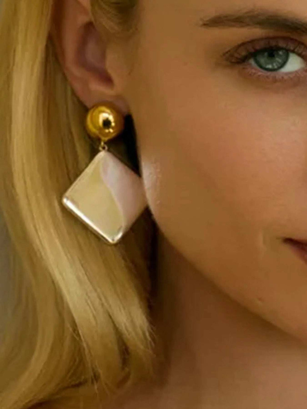 Square Shape Drop Earrings - Trendsi - Flyclothing LLC