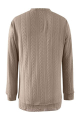 Full Size Textured Open Front Long Sleeve Cardigan - Trendsi - Flyclothing LLC