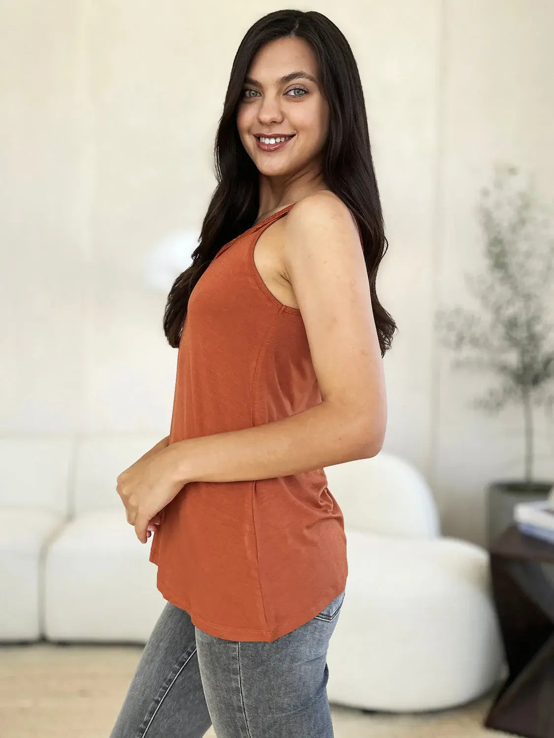 Basic Bae Full Size Lace Detail V-Neck Cutout Cami - ShopBasicbae - Flyclothing LLC