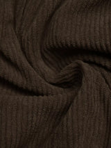 Contrast Sherpa Collar Corduroy Zip Up Jacket - Trendsi - Flyclothing LLC