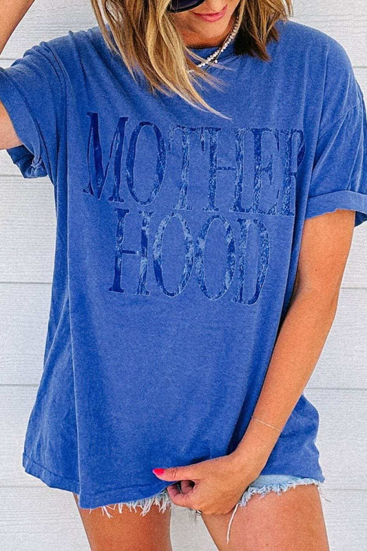 MOTHERHOOD Letter Graphic T-Shirt - Trendsi - Flyclothing LLC