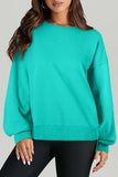 High-Low Round Neck Long Sleeve Sweatshirt - Trendsi - Flyclothing LLC