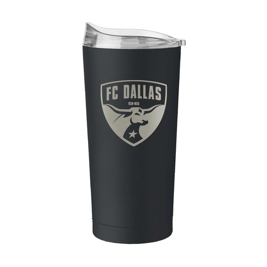 FC Dallas Black Powdercoat Gunmetal 20oz Tumbler - Logo Brands - Flyclothing LLC