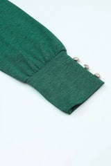 Cutout Round Neck Long Sleeve Top - Trendsi - Flyclothing LLC
