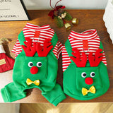 Christmas Pet Dogs Cats Coats Dress Up Costume Elk Pocket Sweatshirt Teddy Bichon Puppy Kitten Vest Xmas Warmer Pets Clothes - My Store - Flyclothing LLC