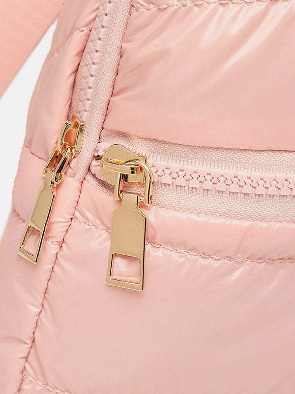 Quilted Adjustable Strap Puffy Sling Bag - Trendsi - Flyclothing LLC