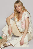 POL Floral V-Neck Short Sleeve T-Shirt - Trendsi