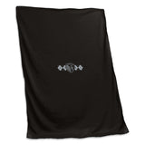 Sporting Kansas City Black/Silver Argyle Sweatshirt Blanket (Screened) - Logo Brands - Flyclothing LLC