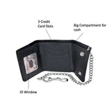 Stylish Black Biker Chain Wallet - Unik Just for Bikers - Flyclothing LLC