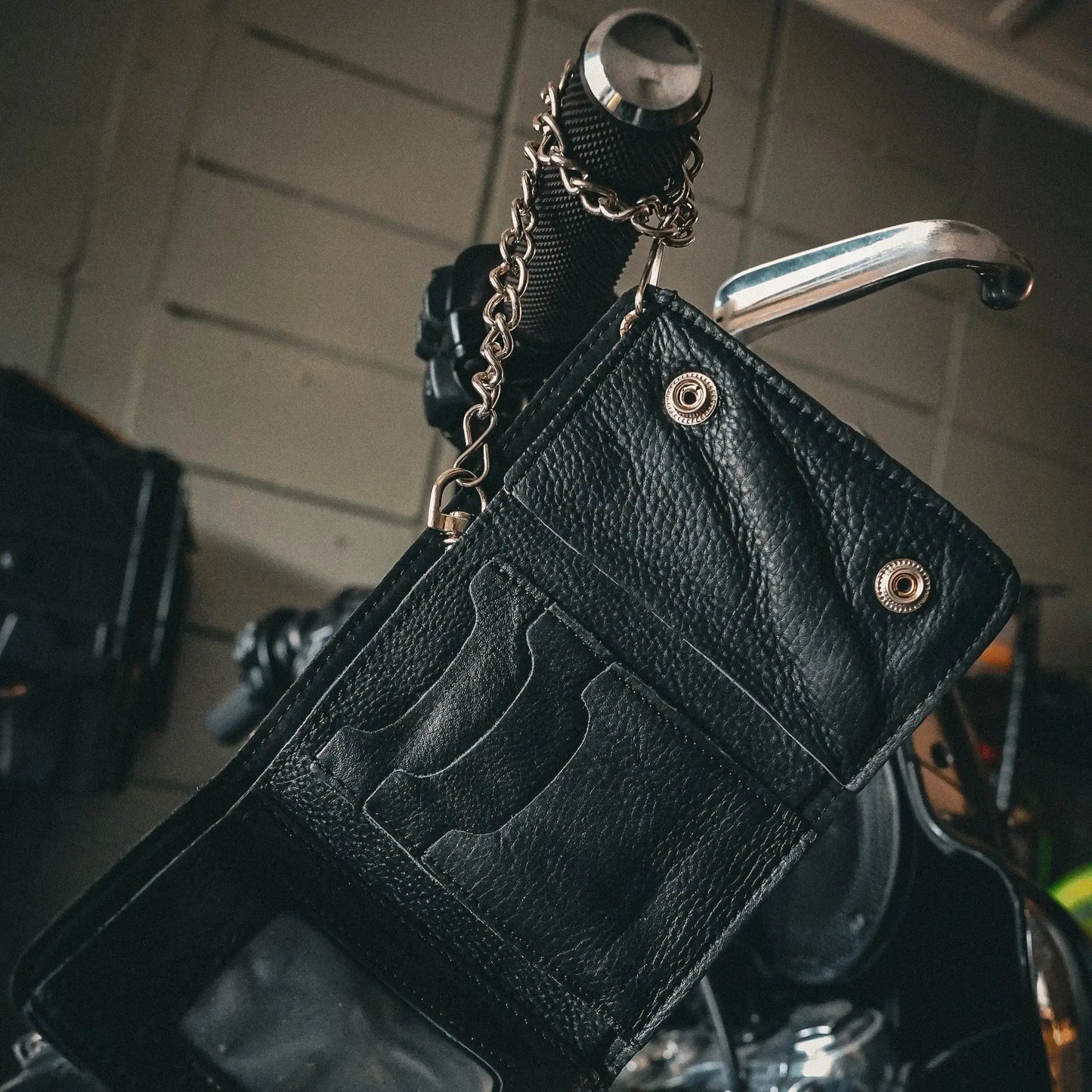 Stylish Black Biker Chain Wallet - Unik Just for Bikers - Flyclothing LLC