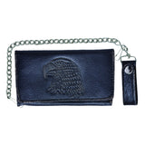 Brown Snap Closure Biker Wallet - Unik Just for Bikers - Flyclothing LLC